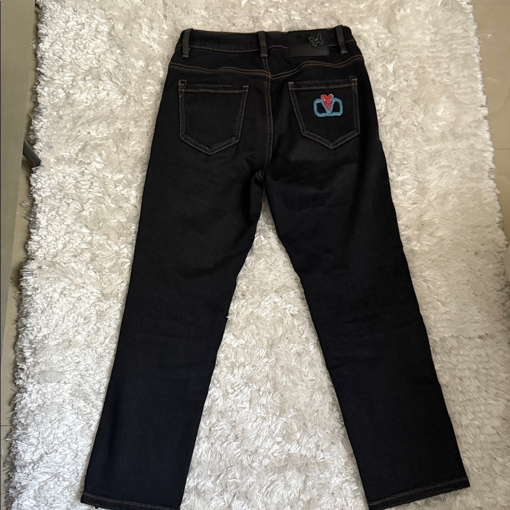 Valentino made in Italy 🇮🇹 black Jeans size M - Picture 6 of 7